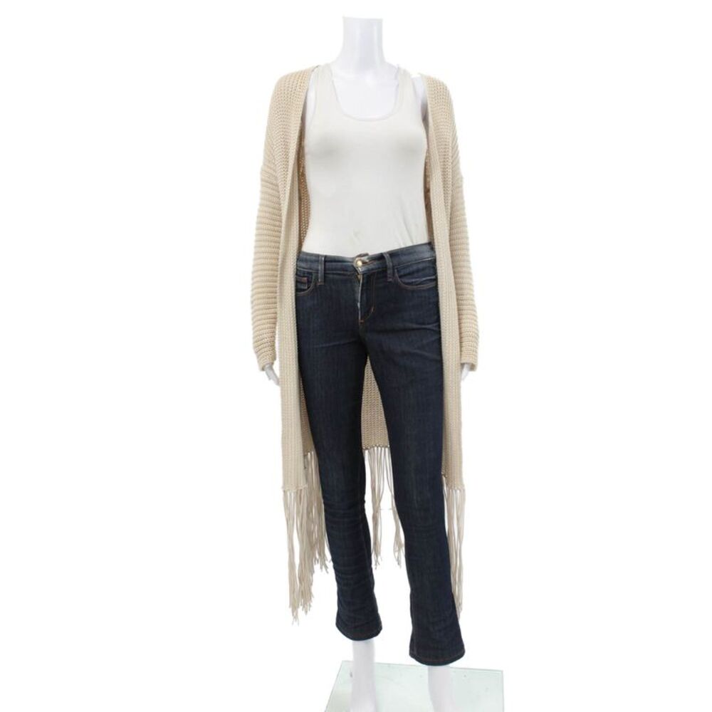 Acrobat Womens Cardigan Beige Cotton V Neck Long Sleeve Size XS